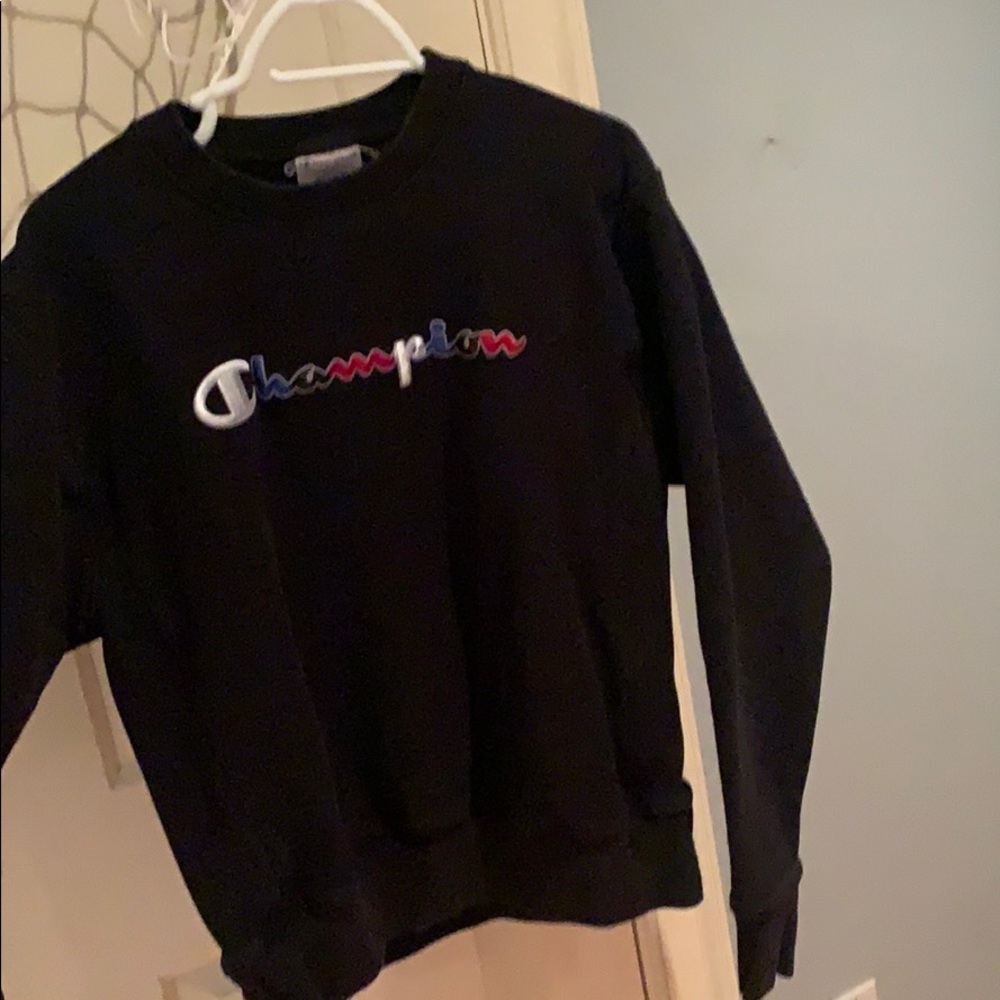 Black champion crewneck